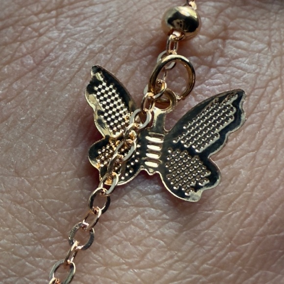Shahmaran Gold Butterfly Charm Bracelet ring 
New trend - Picture 12 of 12